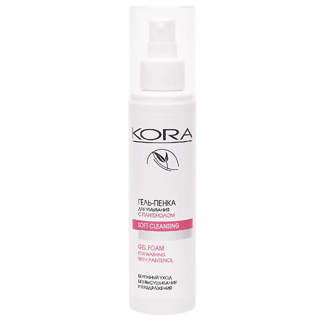 Изображение товара KORA Гель-пенка для умывания с пантенолом для всех типов кожи 150 мл 1 шт