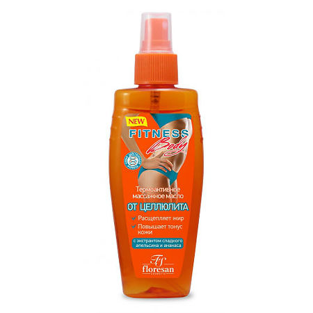 Изображение товара Флоресан Фитнес Боди Масло массажное от целлюлита термоактивное 150 мл 1 шт