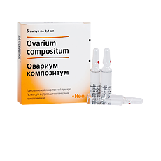 Купить Овариум композитум раствор для в/м введ. 2,2 мл амп инд.уп. 5 шт. цена