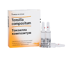 Купить Тонзилла композитум раствор для в/м введ 2,2 мл амп инд.уп. 5 шт цена