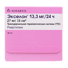 Купить Экселон трансдермальная терапевтическая система 13,3 мг/24 ч пак 30 шт цена