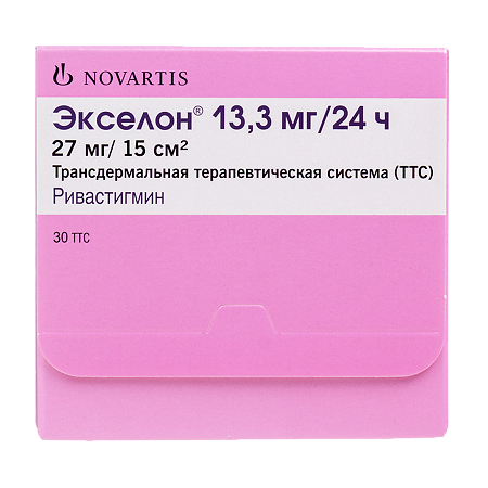 Экселон трансдермальная терапевтическая система 13,3 мг/24 ч пак 30 шт