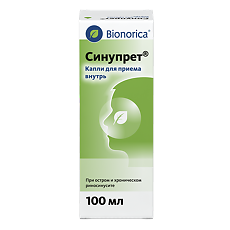 Изображение товара Синупрет капли для приема внутрь 100 мл 1 шт