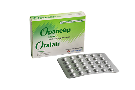 Оралейр таблетки подъязычные 300 ир 30 шт