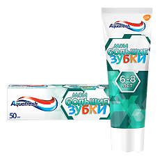 Купить Аквафреш Мои большие зубки, зубная паста для детей 6 -8 лет 50 мл 1 шт цена