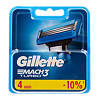 Gillette Mach 3 Turbo кассеты 4 шт