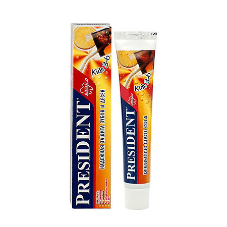 PresiDent Kids зубная паста кола от 3 до 6 лет 50 мл 1 шт