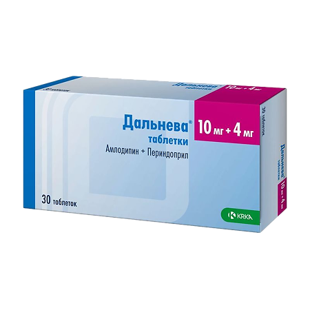 Изображение товара Дальнева таблетки 10 мг+4 мг для гипертензии и ишемии 30 шт