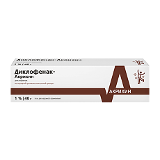 Купить Диклофенак-Акри гель для наружного применения 1 % 40 г 1 шт цена