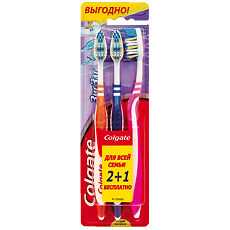 Купить Colgate Зубная щетка Зигзаг средняя 3 шт цена