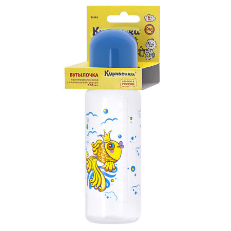 Изображение товара Курносики бутылочка с силиконовой соской Золотая рыбка арт.11141 250 мл 1 шт