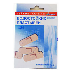 Купить Пластырь бактерицидный Водостойкий набор, 24 шт. цена
