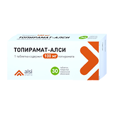 Купить Топирамат-АЛСИ таблетки покрыт.плен.об. 100 мг 30 шт цена