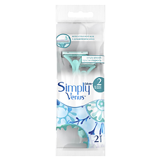 Купить Gillette Venus 2 Simply Satin Care станки одноразовые для женщин 2 шт. цена