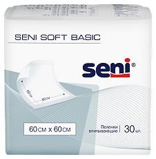 Изображение товара Seni Soft Basic простыни (пеленки) 60х60см 30 шт