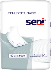 Купить Seni Soft Basic простыни (пеленки) 90х60см 10 шт цена