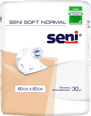 Изображение товара Seni Soft Normal простыни (пеленки) 60х60см 30 шт