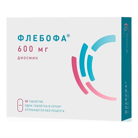 Флебофа таблетки 600 мг 30 шт