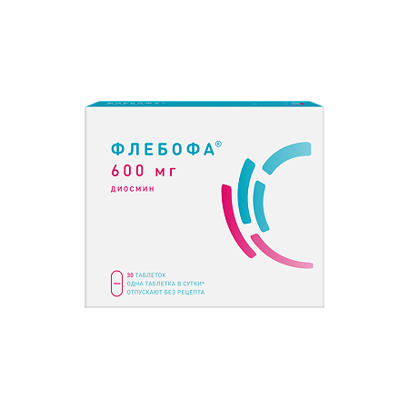 Флебофа таблетки 600 мг 30 шт