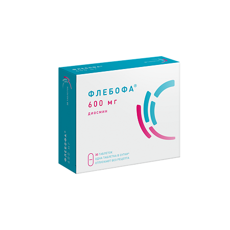 Флебофа таблетки 600 мг 30 шт