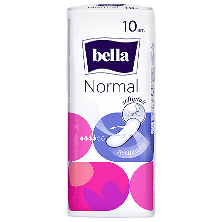 Bella Прокладки Normal softiplait 10 шт