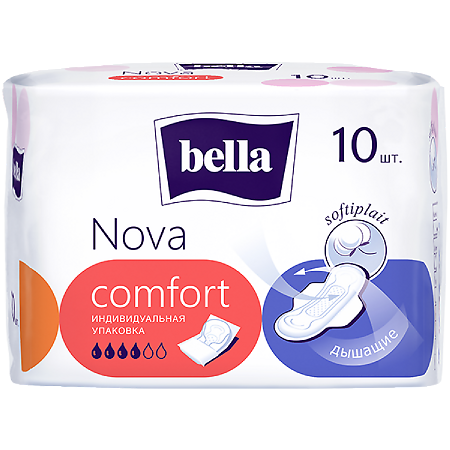 Bella Прокладки Nova Comfort softiplait 10 шт
