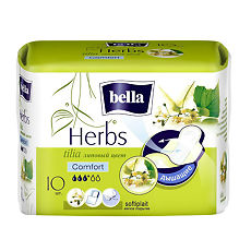 Изображение товара Bella Прокладки Herbs tilia Comfort softiplait с экстрактом липового цвета 10 шт