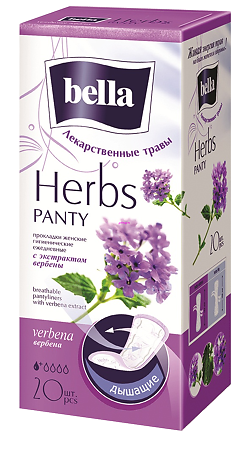 Bella Прокладки Panty Herbs verbena с экстрактом вербены ежедневные 20 шт