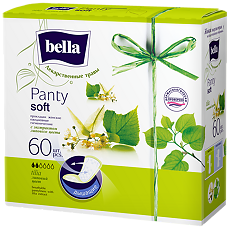 Изображение товара Bella Прокладки Panty Soft tilia с экстрактом липового цвета ежедневные 60 шт
