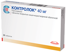 Купить Контролок таблетки кишечнорастворимые покрыт.плен.об. 40 мг 28 шт цена