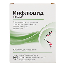Купить Инфлюцид таблетки для рассасывания 60 шт цена