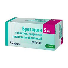 Купить Бравадин таблетки покрыт.плен.об. 5 мг 56 шт цена