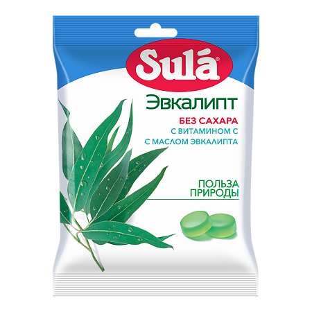 Изображение товара Леденцы Зула эвкалипт 60 г 1 шт