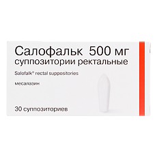 Купить Салофальк суппозитории ректальные 500 мг 30 шт цена