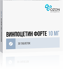 Купить Винпоцетин форте таблетки 10 мг 30 шт цена