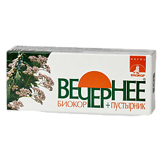 Изображение товара Вечернее+пустырник Биокор драже массой 0,16 г 60 шт