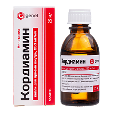 Купить Кордиамин капли для приема внутрь 25 % 25 мл 1 шт цена