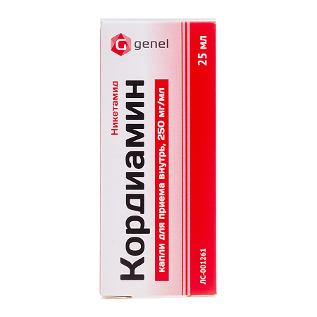 Кордиамин капли для приема внутрь 25 % 25 мл 1 шт