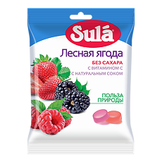 Изображение товара Леденцы Зула лесная ягода 60 г 1 шт