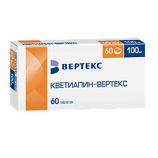Изображение товара Кветиапин таблетки покрыт.плен.об. 100 мг 60 шт