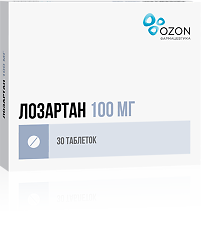 Изображение товара Лозартан таблетки покрыт.плен.об. 100 мг 30 шт