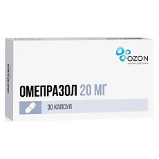 Купить Омепразол капсулы кишечнорастворимые 20 мг 30 шт цена