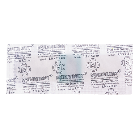 Пластырь Мультипласт сильной фиксации 1,9х7,2 см 1 шт