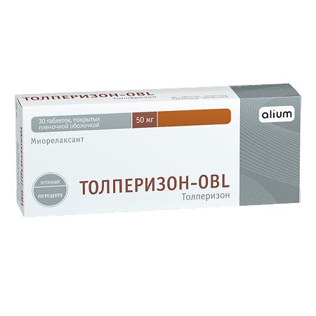 Толперизон-OBL таблетки покрыт.плен.об. 50 мг 30 шт