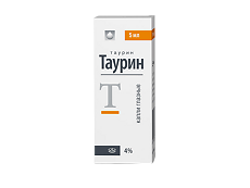 Купить Таурин капли глазные 4 % фл-кап 5 мл 1 шт цена