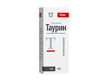 Купить Таурин капли глазные 4 % фл-кап 10 мл 1 шт цена