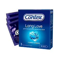 Изображение товара Презервативы Contex Long Love 3 шт