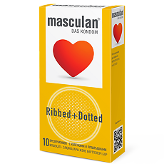 Изображение товара Презервативы Masculan 3 Classic Ribbed+Dotted с колечками и пупырышками 10 шт