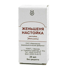 Купить Женьшеня настойка 25 мл 1 шт цена