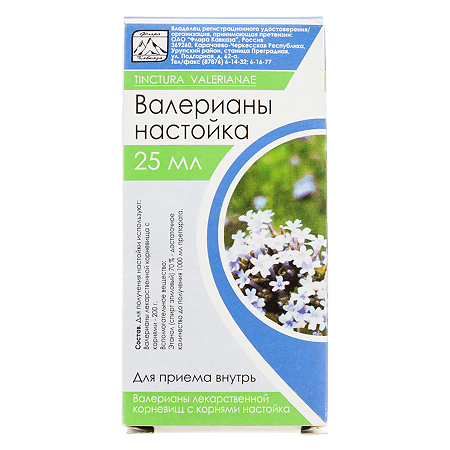 Валерианы настойка 25 мл 1 шт